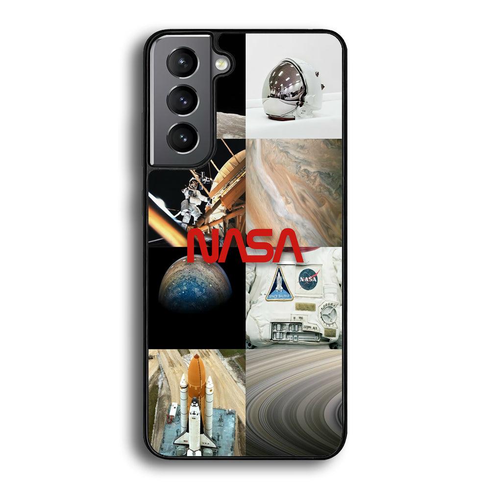 Nasa Partner In The Sky Samsung Galaxy S24 Case-Rubber Black (2D Case)-Oxvistore