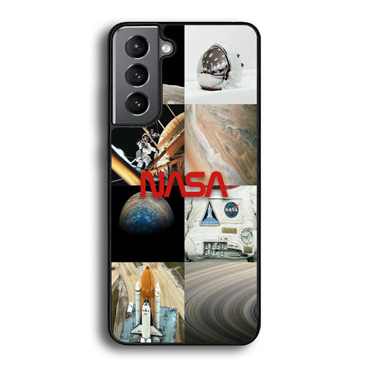 Nasa Partner In The Sky Samsung Galaxy S24 Case-Rubber Black (2D Case)-Oxvistore