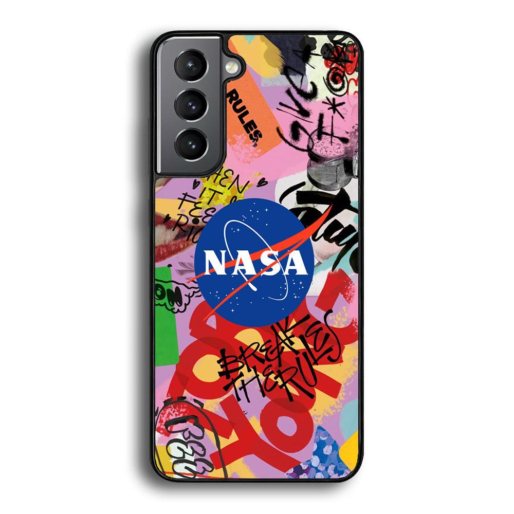 Nasa The Freedom Soul Samsung Galaxy S22 Case-Rubber Black (2D Case)-Oxvistore