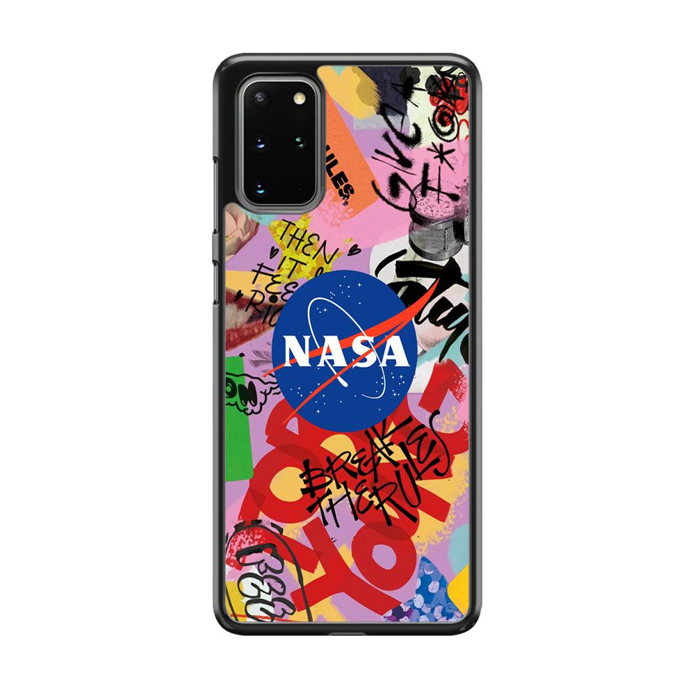 Nasa The Freedom Soul Samsung Galaxy S20 Plus Case-Rubber Black (2D Case)-Oxvistore