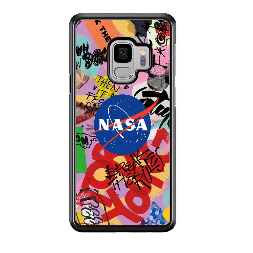Nasa The Freedom Soul Samsung Galaxy S9 Case-Rubber Black (2D Case)-Oxvistore