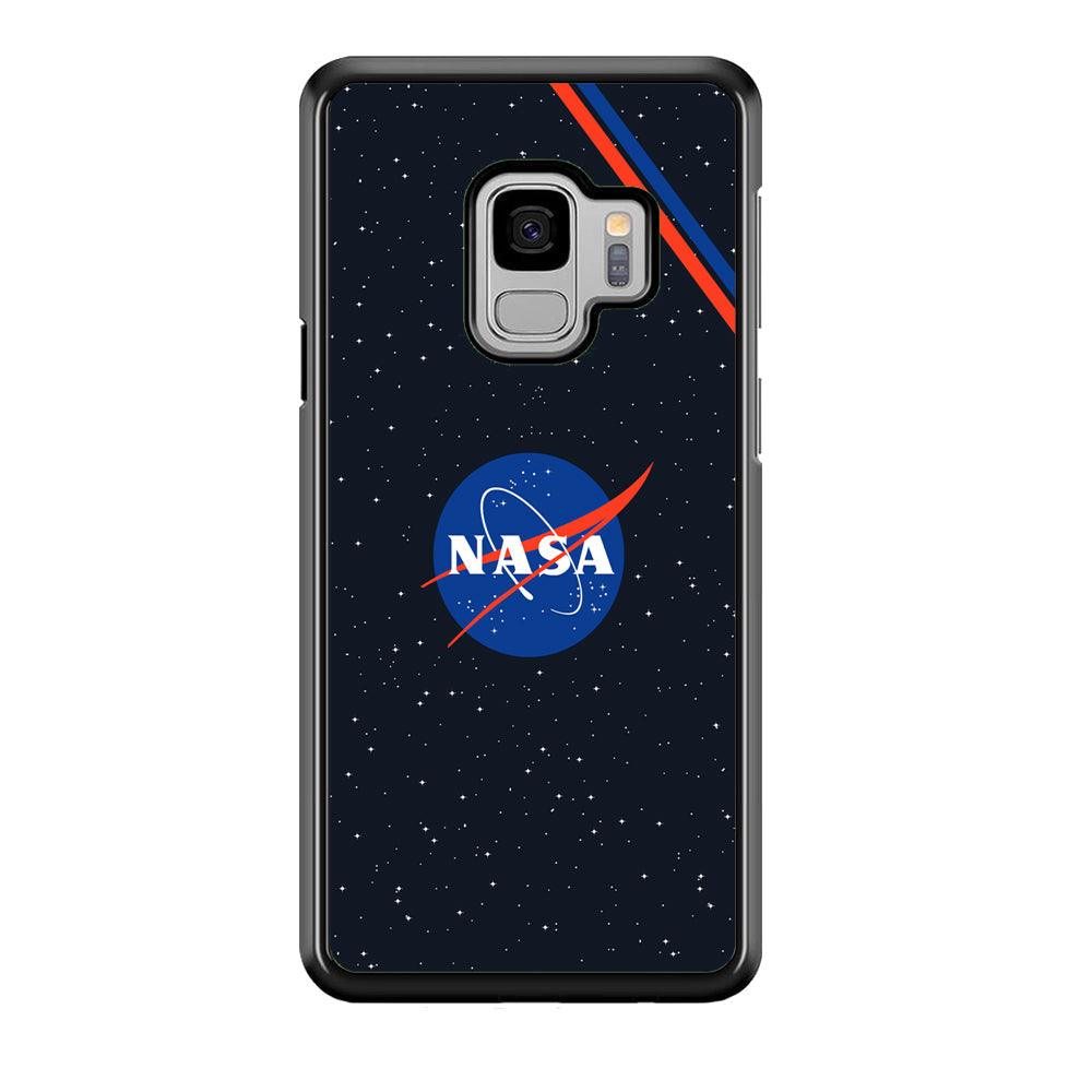 Nasa White Star Spot Samsung Galaxy S9 Case-Rubber Black (2D Case)-Oxvistore
