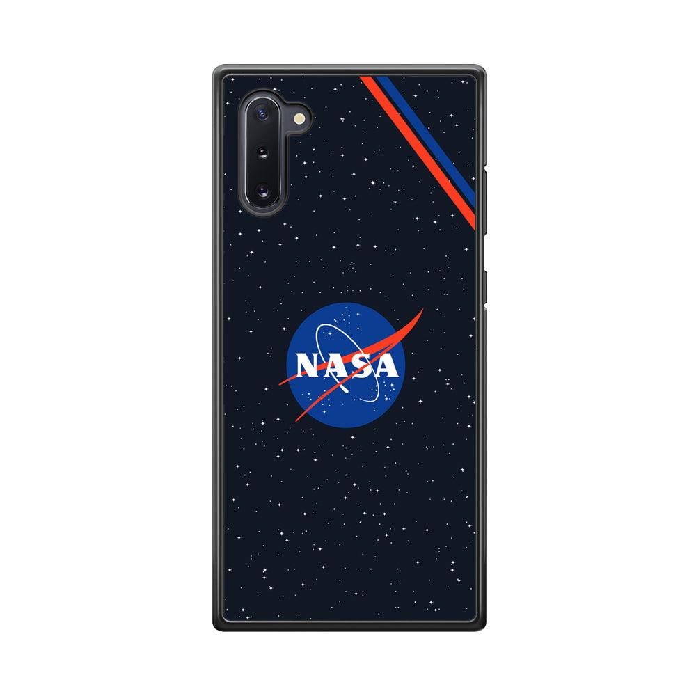 Nasa White Star Spot Samsung Galaxy Note 10 Case-Rubber Black (2D Case)-Oxvistore
