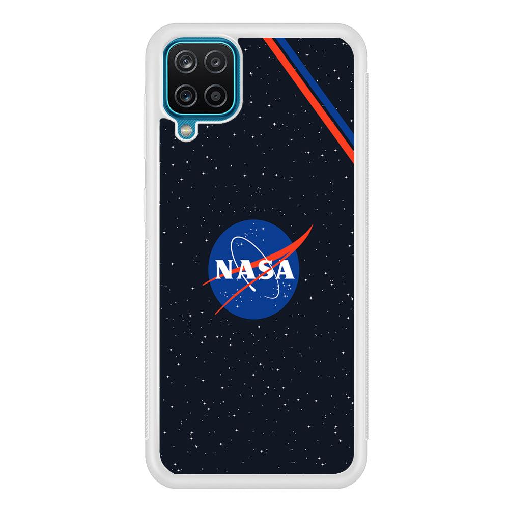 Nasa White Star Spot Samsung Galaxy A12 Case-Oxvistore