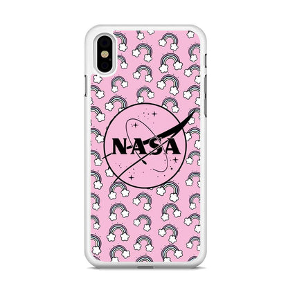 Nasa and Rainbow Features iPhone XS Case-Oxvistore