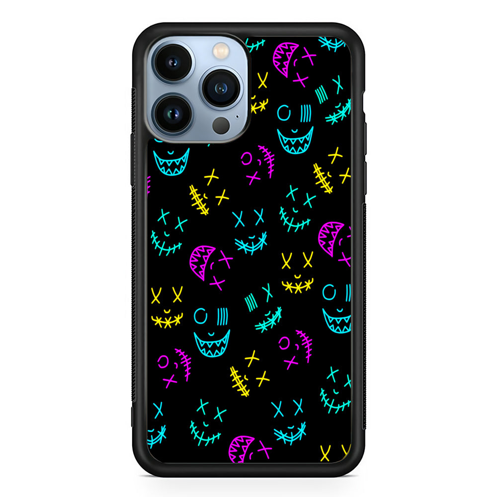 Neon Masks Smile 2D Rubber Phone Case