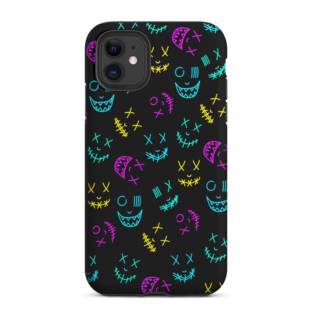 Neon Masks Smile 2 in 1 Tough Phone Case