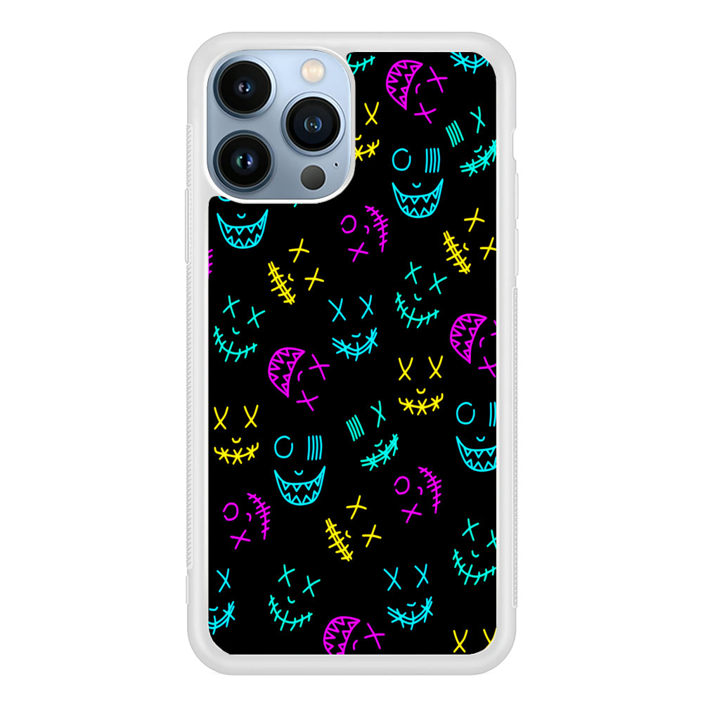 Neon Masks Smile 2D Rubber Phone Case