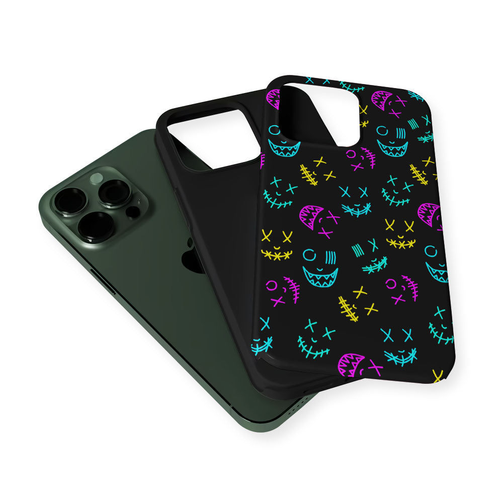 Neon Masks Smile 2 in 1 Tough Phone Case