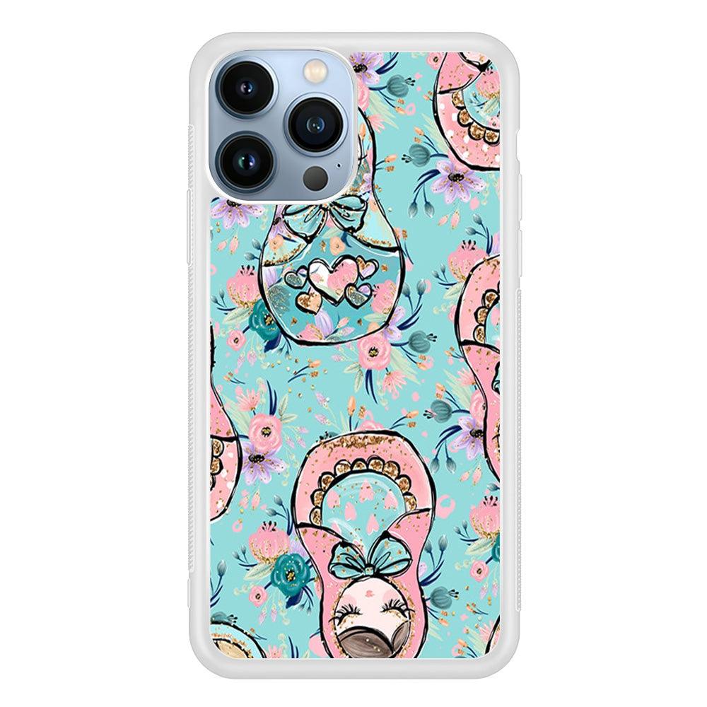 Nesting Dolls Morning Side iPhone 15 Pro Case-Oxvistore