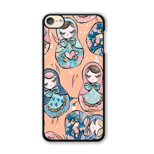 Nesting Dolls Dusk Color iPod Touch 6 Case-Plastic Black (2D Case)-Oxvistore