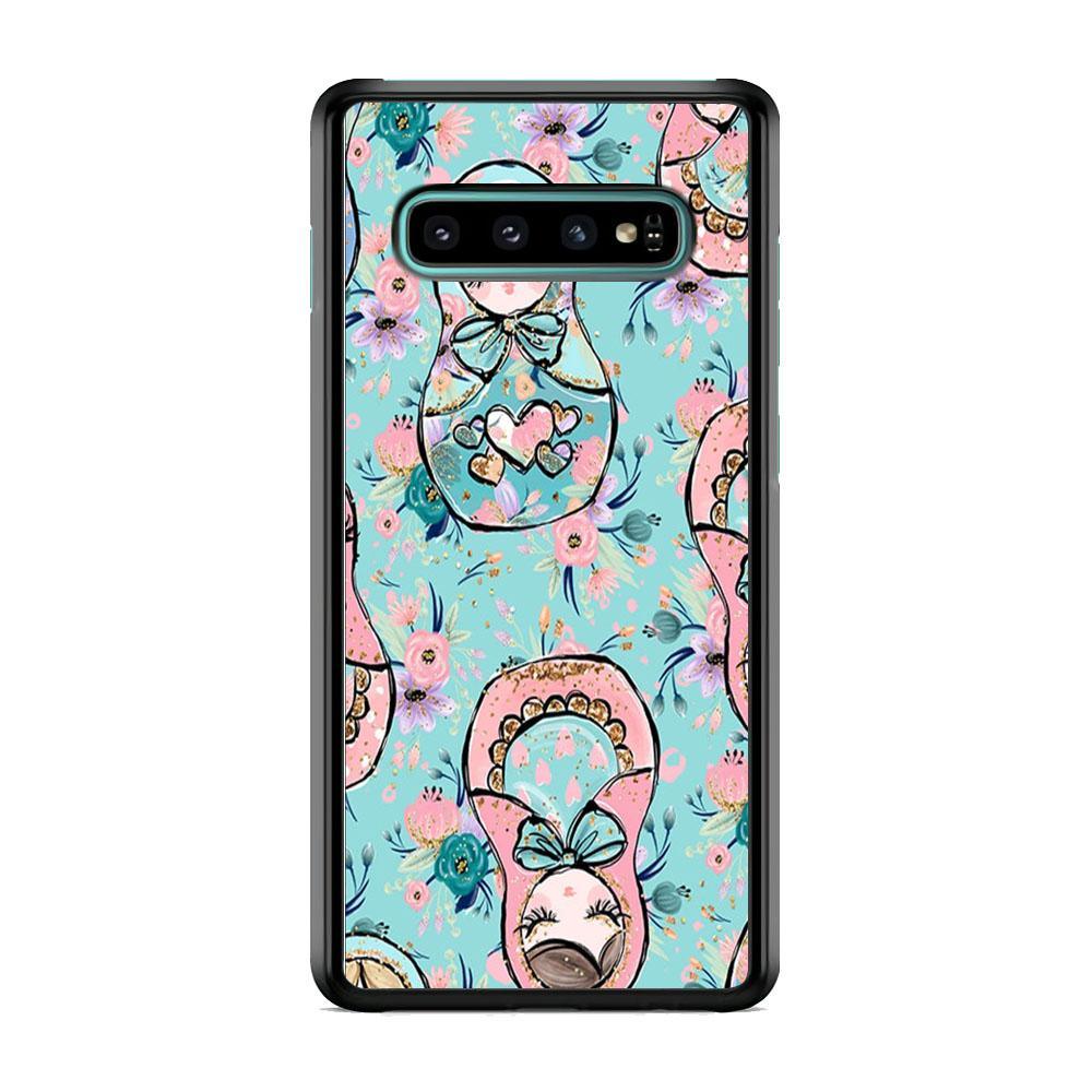 Nesting Dolls Morning Side Samsung Galaxy S10 Case-Rubber Black (2D Case)-Oxvistore