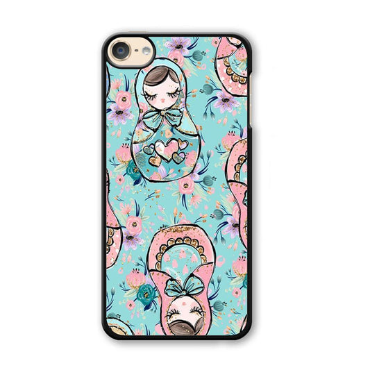 Nesting Dolls Morning Side iPod Touch 6 Case-Plastic Black (2D Case)-Oxvistore