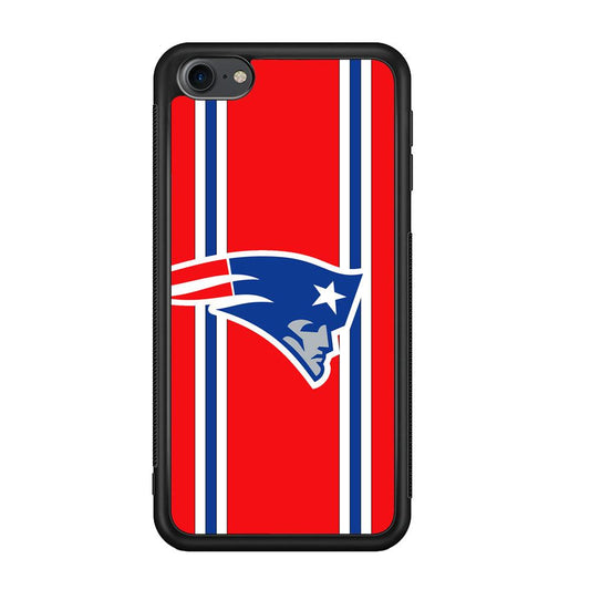 New England Patriots The Red Jersey iPod Touch 6 Case-Rubber Black (2D Case)-Oxvistore