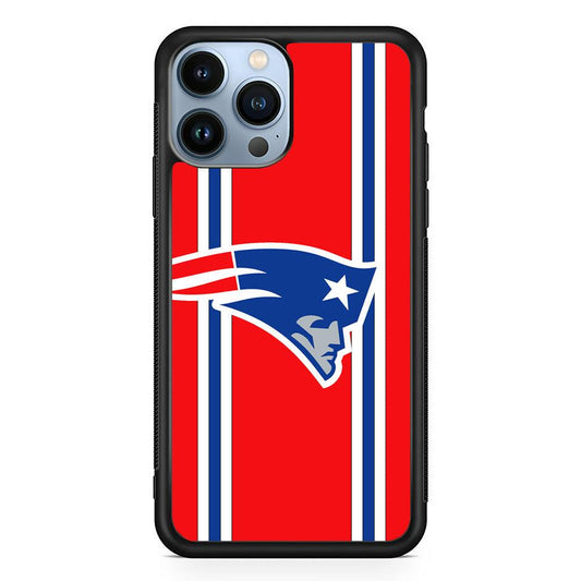 New England Patriots The Red Jersey iPhone 14 Pro Case-Rubber Black (2D Case)-Oxvistore