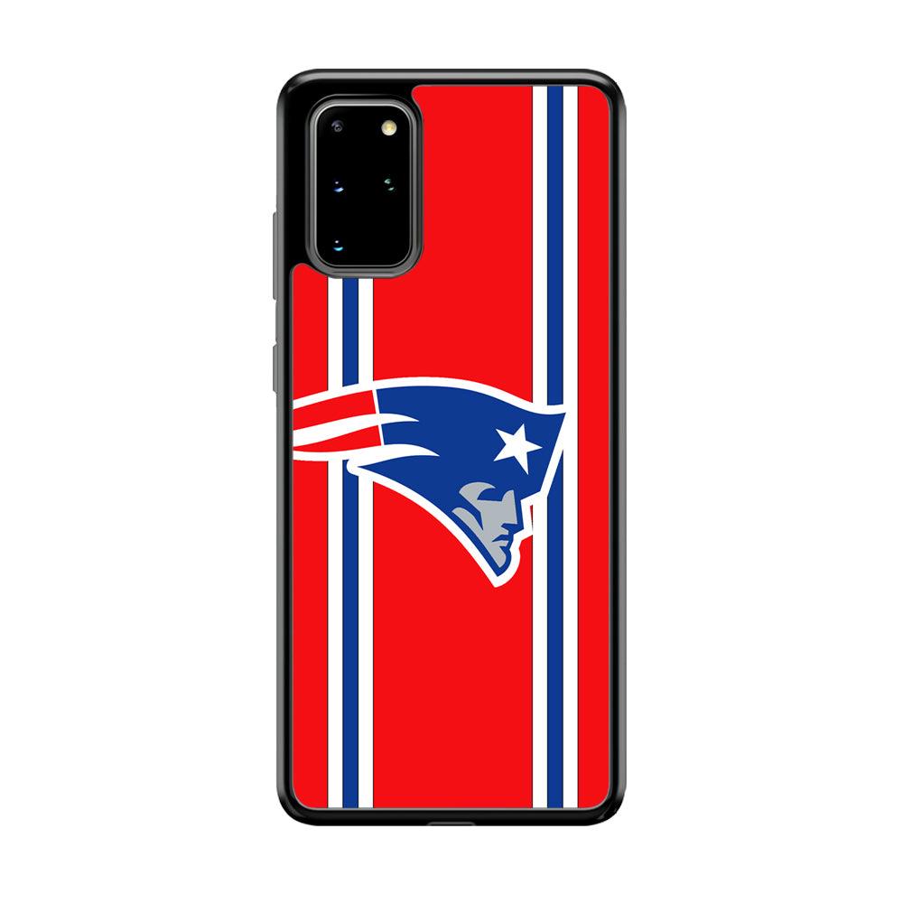 New England Patriots The Red Jersey Samsung Galaxy S20 Plus Case-Rubber Black (2D Case)-Oxvistore