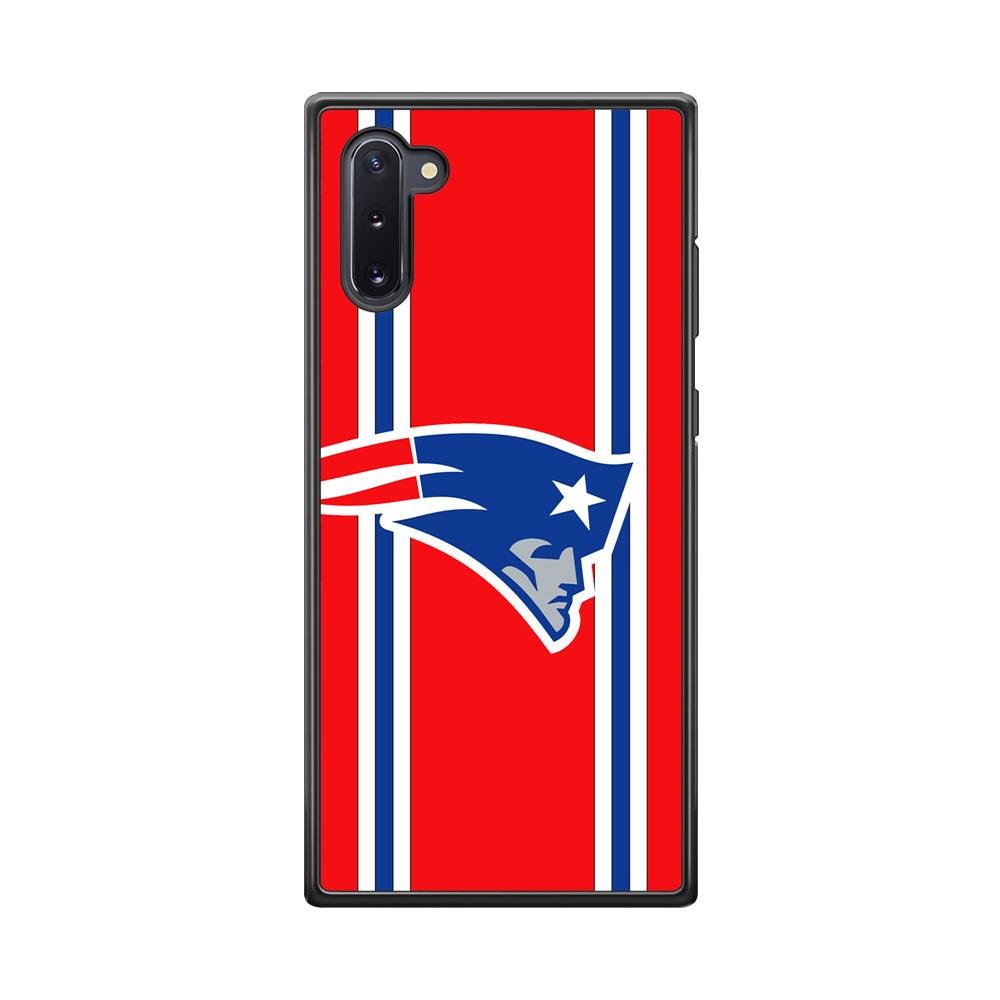 New England Patriots The Red Jersey Samsung Galaxy Note 10 Case-Rubber Black (2D Case)-Oxvistore