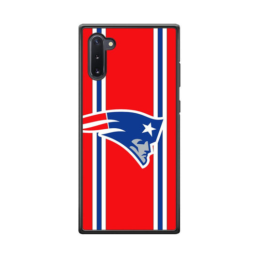 New England Patriots The Red Jersey Samsung Galaxy Note 10 Case-Rubber Black (2D Case)-Oxvistore