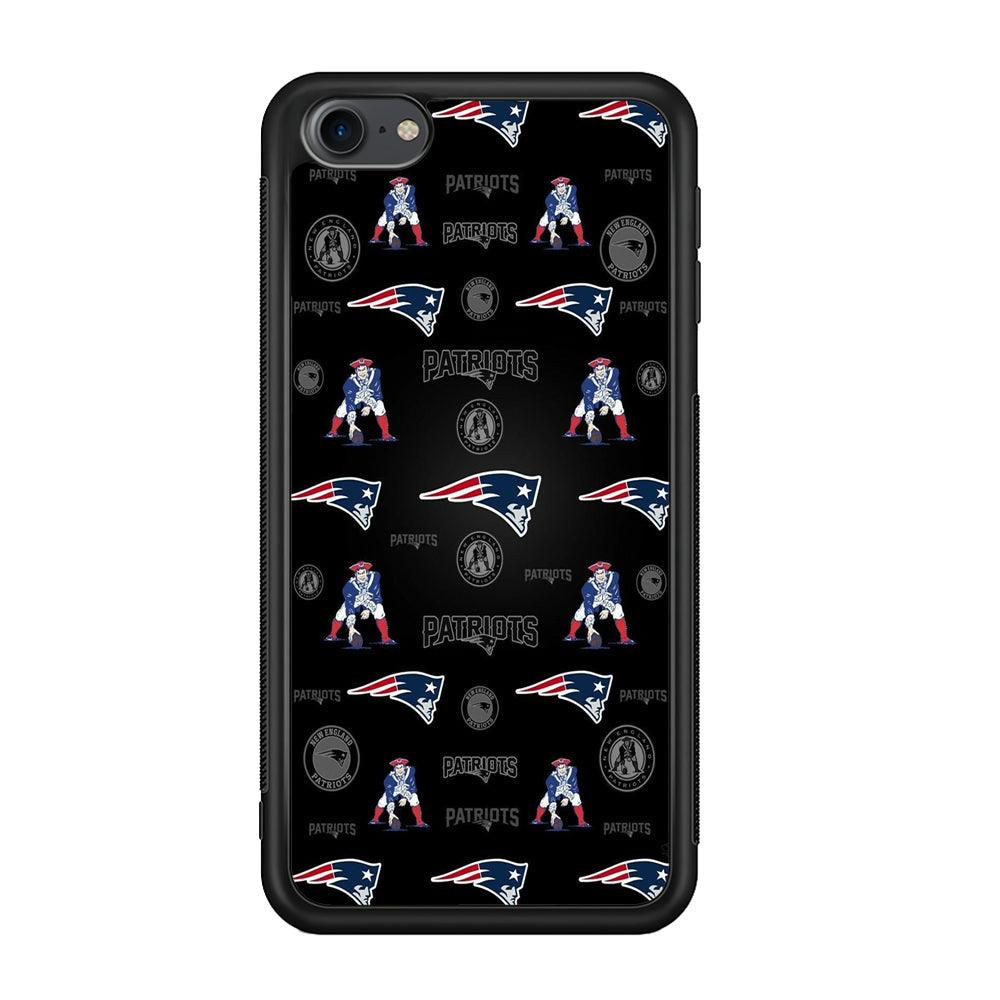 New England Patriots a Lot of Spirit iPod Touch 6 Case-Rubber Black (2D Case)-Oxvistore