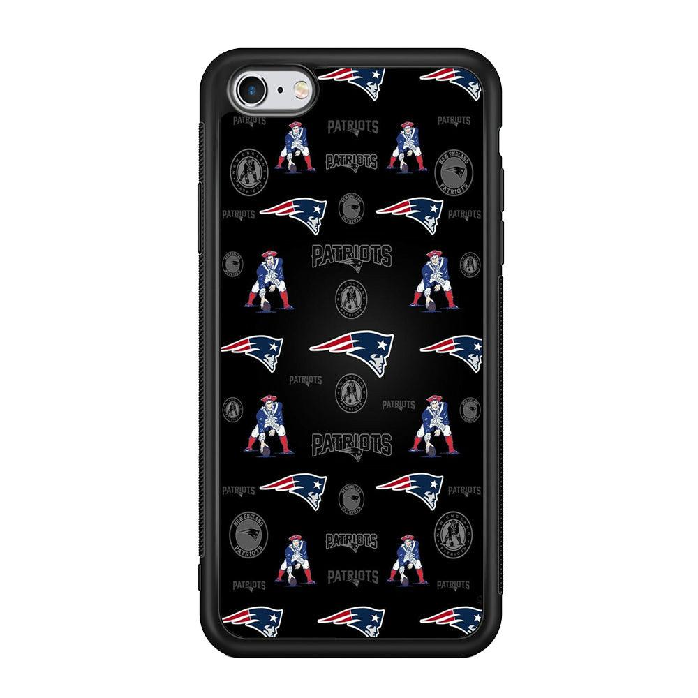 New England Patriots a Lot of Spirit iPhone 6 | 6s Case-Rubber Black (2D Case)-Oxvistore