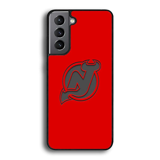 New Jersey Devils Grey Back Wall Samsung Galaxy S21 Case-Oxvistore