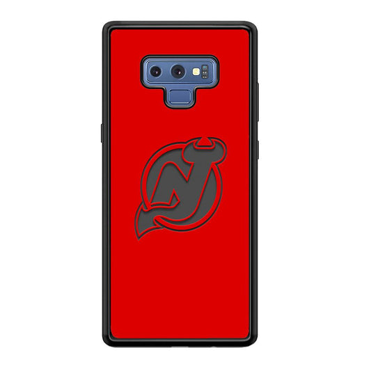 New Jersey Devils Grey Back Wall Samsung Galaxy Note 9 Case-Oxvistore