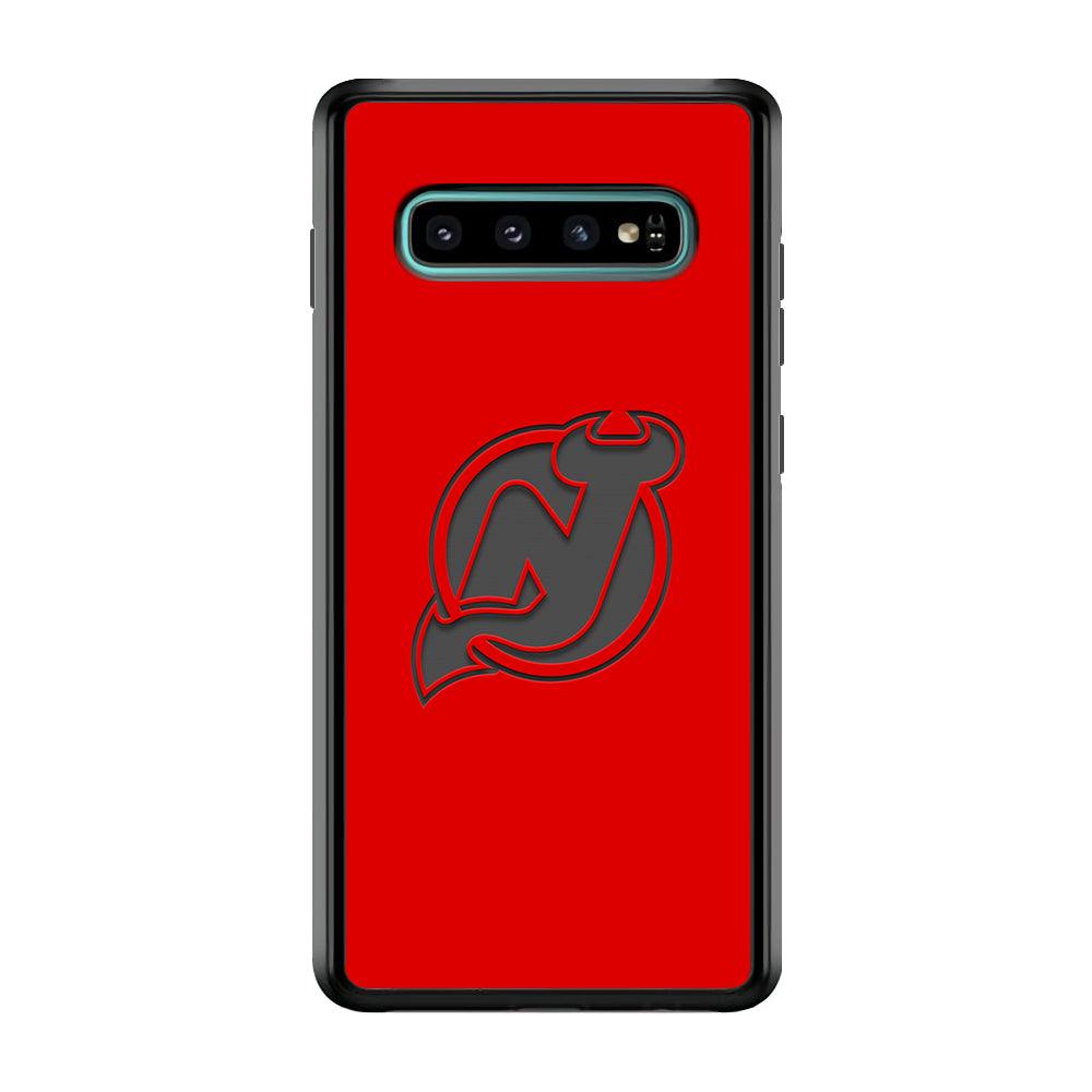 New Jersey Devils Grey Back Wall Samsung Galaxy S10 Plus Case-Oxvistore