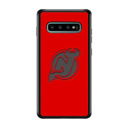 New Jersey Devils Grey Back Wall Samsung Galaxy S10 Plus Case-Oxvistore