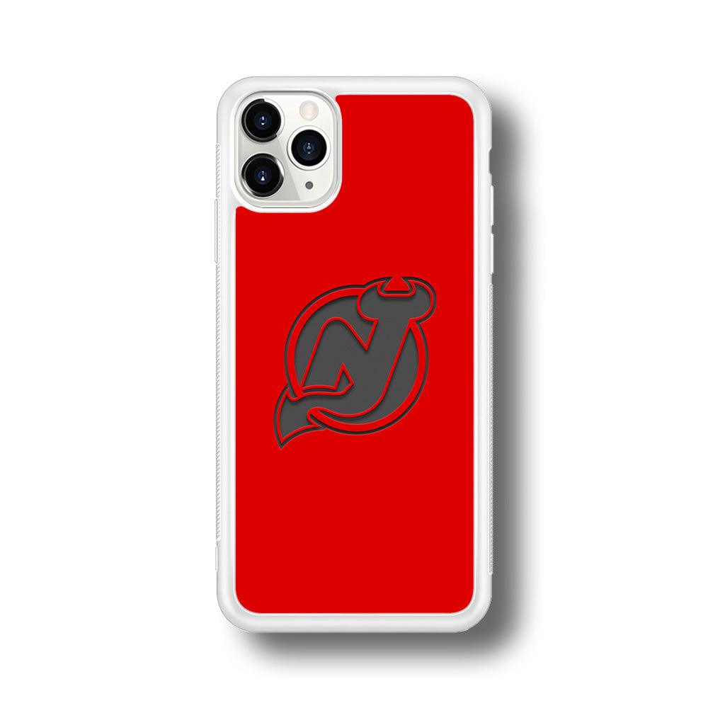 New Jersey Devils Grey Back Wall iPhone 11 Pro Case-Oxvistore