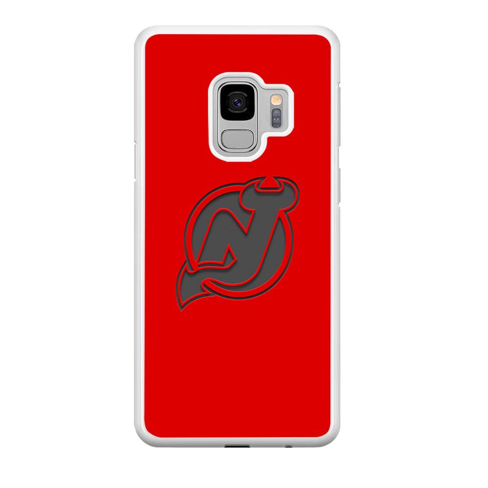 New Jersey Devils Grey Back Wall Samsung Galaxy S9 Case-Oxvistore