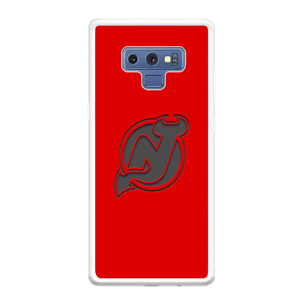 New Jersey Devils Grey Back Wall Samsung Galaxy Note 9 Case-Oxvistore