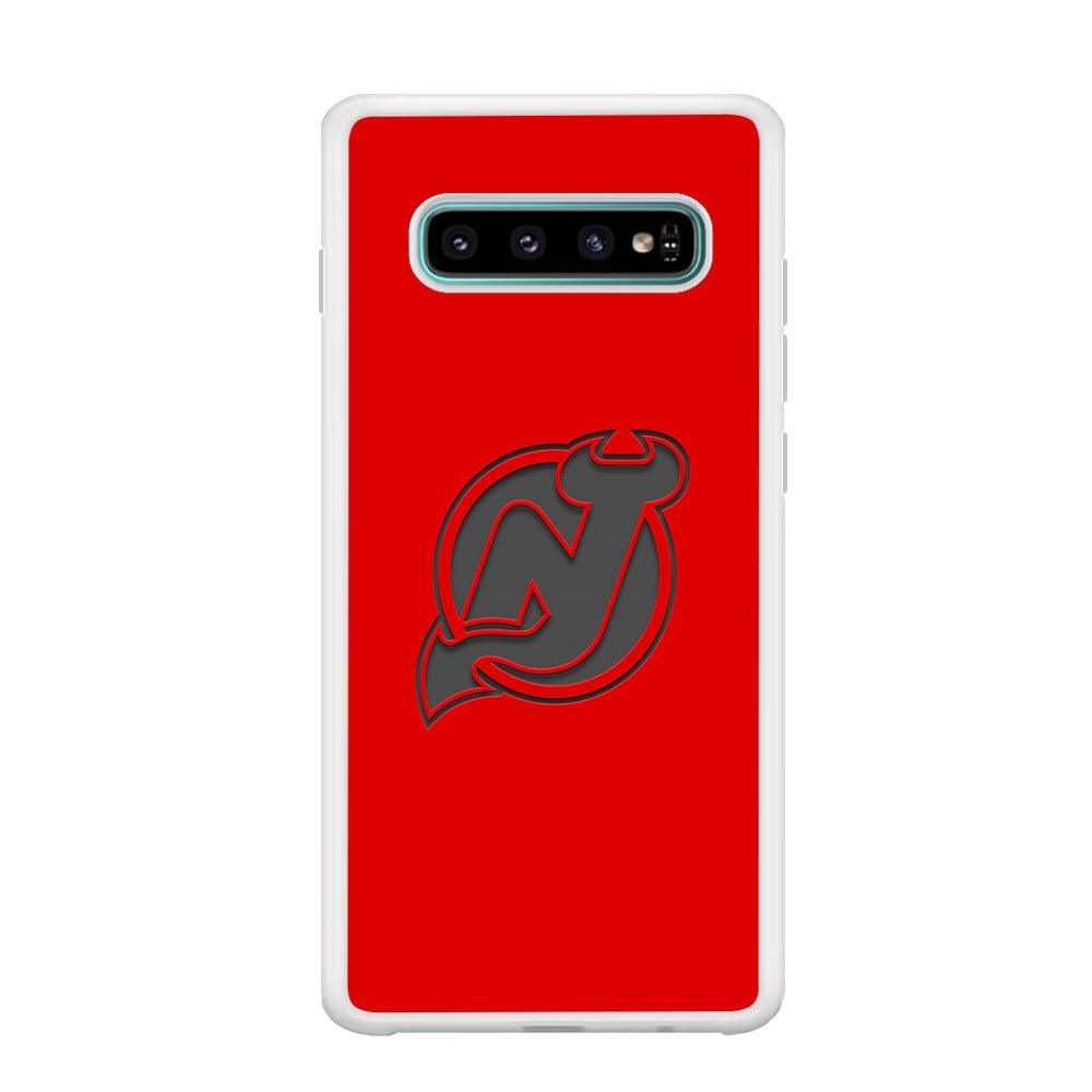 New Jersey Devils Grey Back Wall Samsung Galaxy S10 Plus Case-Oxvistore