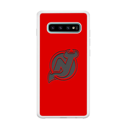 New Jersey Devils Grey Back Wall Samsung Galaxy S10 Plus Case-Oxvistore