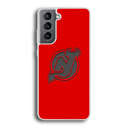 New Jersey Devils Grey Back Wall Samsung Galaxy S21 Case-Oxvistore