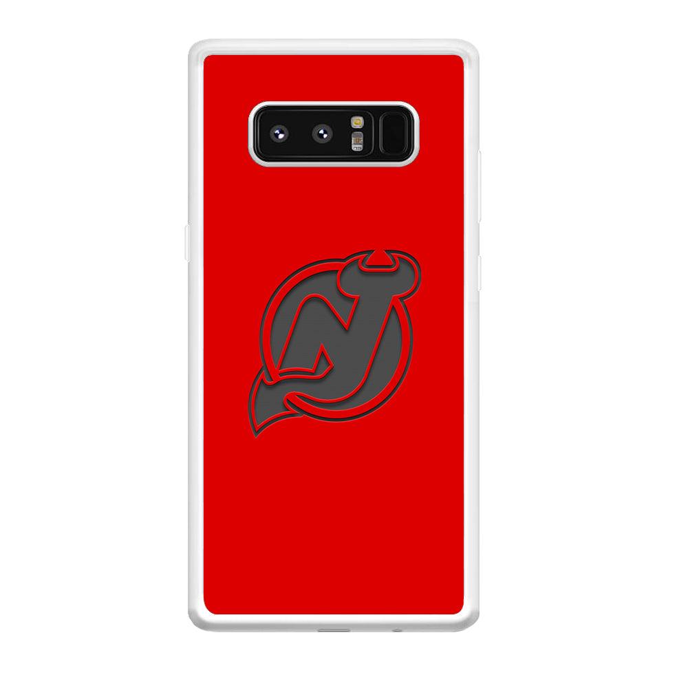 New Jersey Devils Grey Back Wall Samsung Galaxy Note 8 Case-Oxvistore