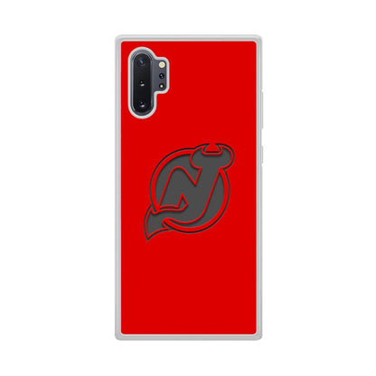 New Jersey Devils Grey Back Wall Samsung Galaxy Note 10 Plus Case-Oxvistore