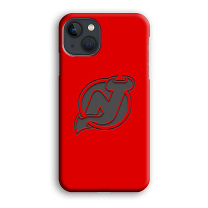 New Jersey Devils Grey Back Wall iPhone 13 Case-Oxvistore