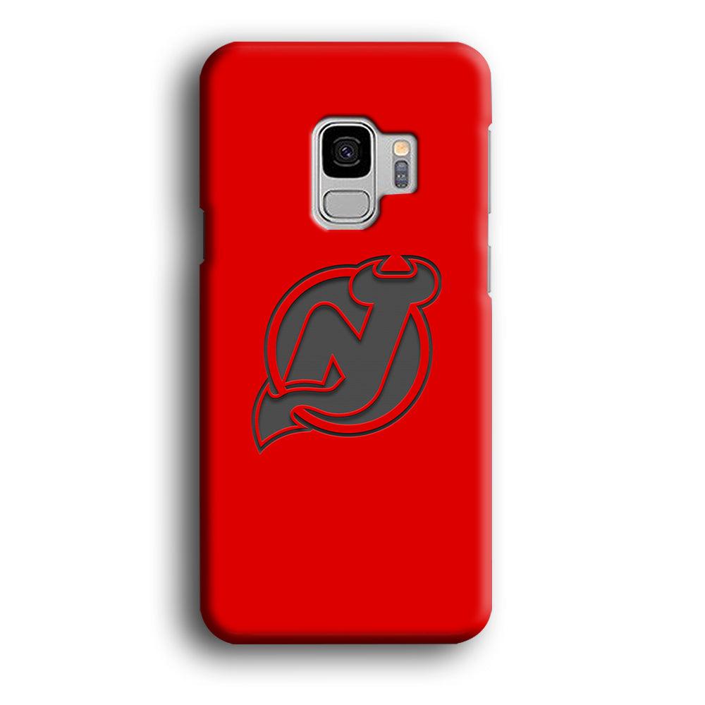 New Jersey Devils Grey Back Wall Samsung Galaxy S9 Case-Oxvistore