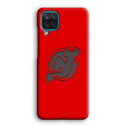 New Jersey Devils Grey Back Wall Samsung Galaxy A12 Case-Oxvistore