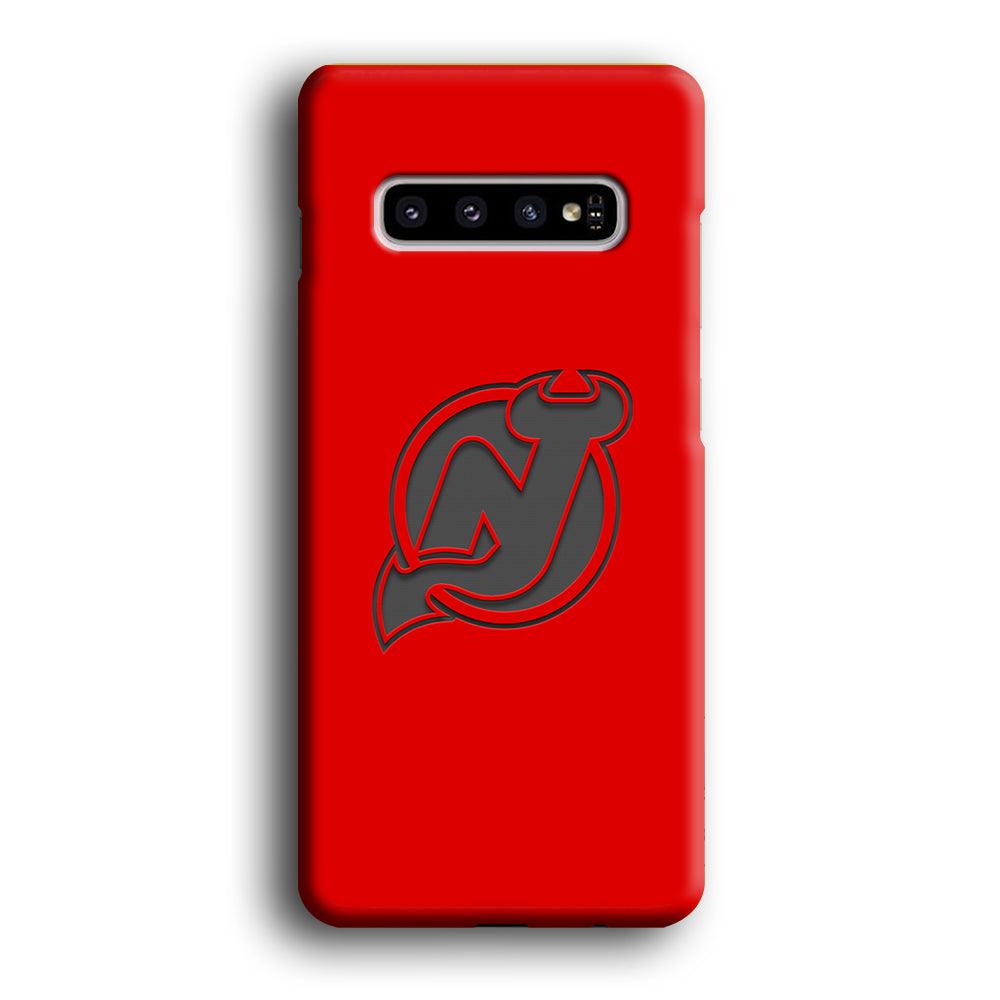 New Jersey Devils Grey Back Wall Samsung Galaxy S10 Plus Case-Oxvistore