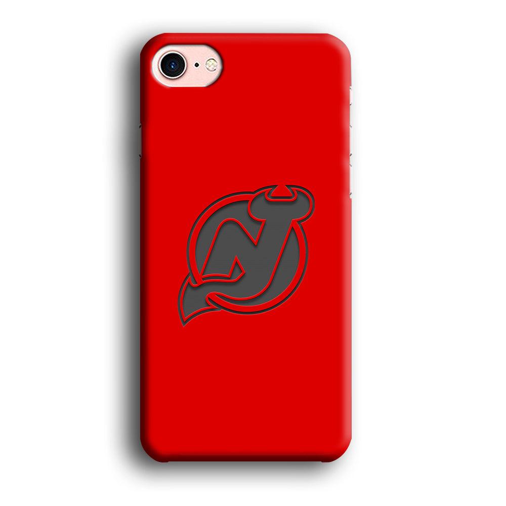 New Jersey Devils Grey Back Wall iPhone 8 Case-Oxvistore