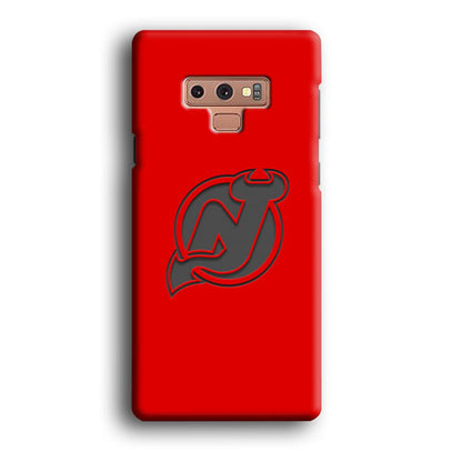 New Jersey Devils Grey Back Wall Samsung Galaxy Note 9 Case-Oxvistore