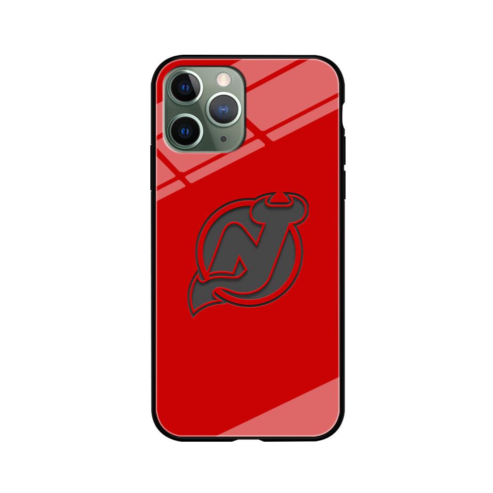 New Jersey Devils Grey Back Wall iPhone 11 Pro Case-Oxvistore