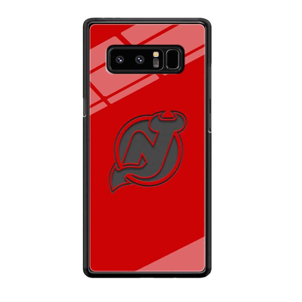 New Jersey Devils Grey Back Wall Samsung Galaxy Note 8 Case-Oxvistore