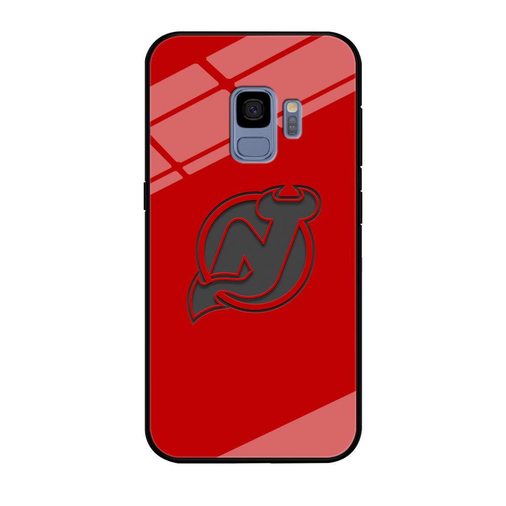 New Jersey Devils Grey Back Wall Samsung Galaxy S9 Case-Oxvistore