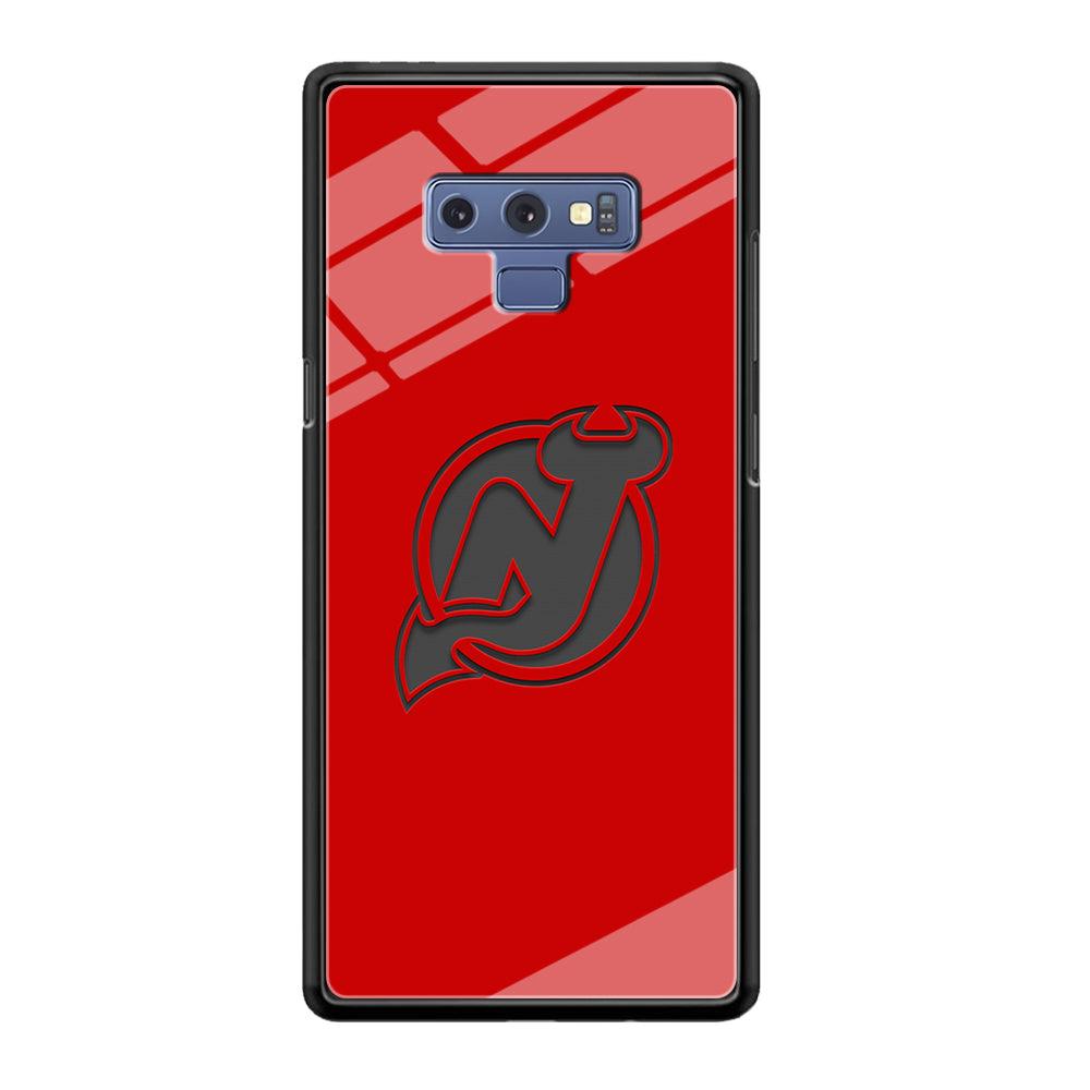 New Jersey Devils Grey Back Wall Samsung Galaxy Note 9 Case-Oxvistore