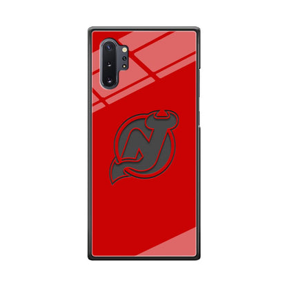 New Jersey Devils Grey Back Wall Samsung Galaxy Note 10 Plus Case-Oxvistore