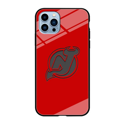 New Jersey Devils Grey Back Wall iPhone 12 Pro Max Case-Oxvistore