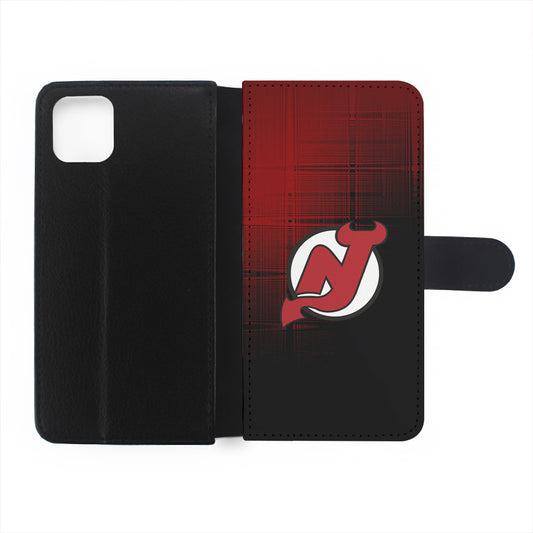 New Jersey Devils Logo Flip Wallet Phone Case