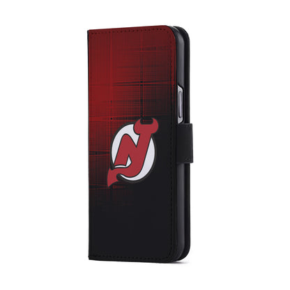 New Jersey Devils Logo Flip Wallet Phone Case